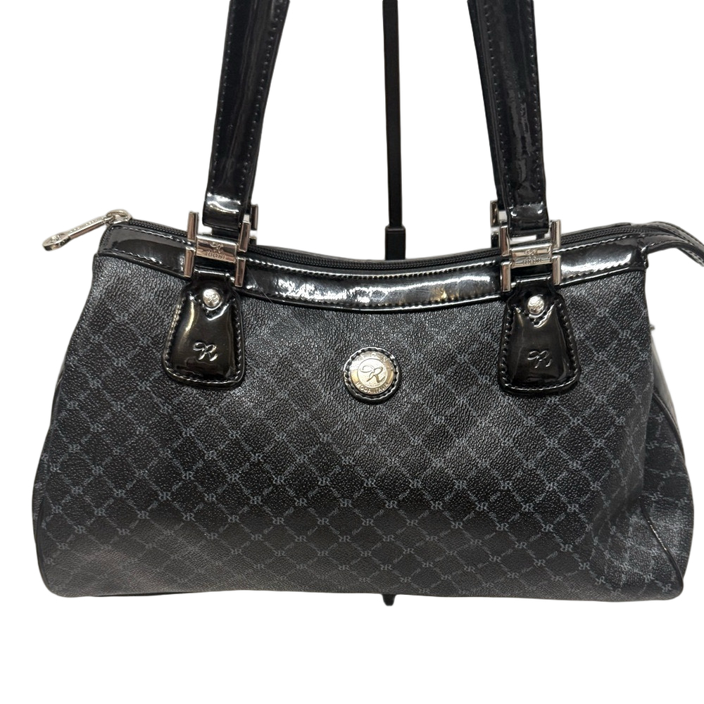 Rioni Signature Large Black Dual Handle Bag